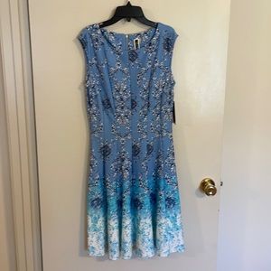 Blue ombré fit and flare Julian Taylor NWT